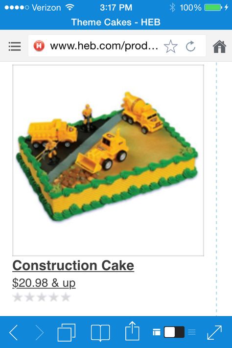 Construction cake by HEB Dump Truck Cakes, Construction Birthday Cake, Construction Theme Birthday Party, Bakery Crafts, Construction Cake, Truck Cakes, Cake Decorating Set, Cake Kit, Birthday Places