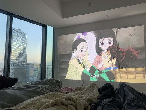 Bedroom Anime, Aesthetic Bedroom Ideas, Otaku Room, New York Apartment, Cute House, Room Design Bedroom, Room Makeover Bedroom, Character Design Animation, Room Tour