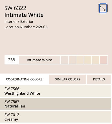 Are you looking for the perfect blush pink paint?! Our Sherwin Williams Intimate White review will hopefully make your search easier! We're sharing all about this gorgeous pink paint color over on our blog including the complimentary colors, what rooms it looks best in, and several examples! Pink Beige Cabinets, Intimate White Color Palette, Sw Blush Paint Colors, Blush Pink Sherwin Williams, Sherwin Williams Intimate White Bedroom, Intimate White Sherwin Williams Nursery, Pink Paint Colors Sherwin Williams, Sherwin Williams Intimate White, Pink White Paint