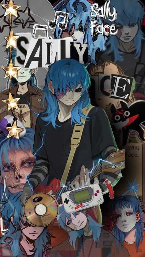 #sallyface #salfisher Sally Face Aesthetic Wallpaper, Sally Face Prison, Sally Face Pc Wallpaper, Sal Fisher Wallpaper, Sally Face Wallpaper Iphone, Sally Face Poster, Sal Fisher Fanart, Sanity Falls, Sallyface Fanart