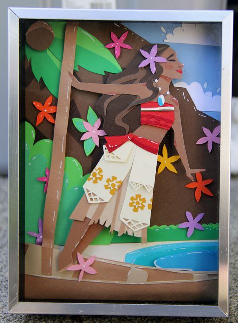 Cardboard Portraits, Moana Room, Speak Friend And Enter, Moana Crafts, Moana Cake, Disney Classroom, Scrapbook Cover, Paper Cutout Art, Unicorn Card