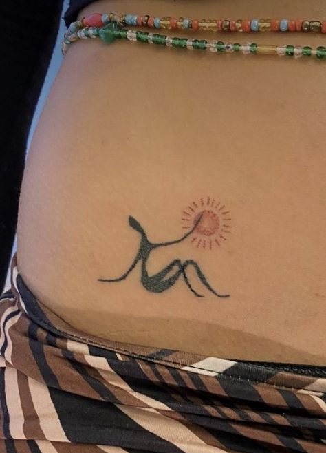 Tool Inspired Tattoo, Matching Earthy Tattoos, Fun Cute Tattoos, Hippy Tattoo Ideas, Pleasure Over Matter Tattoo, Small Hippie Tattoo, Hippy Tatoos Free Spirit, Indie Tattoo Ideas Hippie, Hippy Tattoo