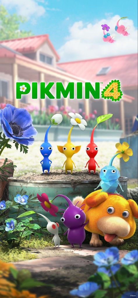 Pikmin 4 Wallpaper, Pikmin Wallpaper Iphone, Pikmin Poster, Pikmin Game, Pikmin Wallpaper, Pikmin Fanart, Pikmin Art, Redbubble Ideas, Nintendo Wallpaper