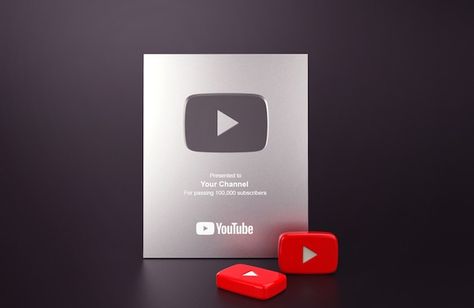 Silver Button Youtube, Playbutton Youtube, Youtube Silver Play Button, Youtube Award, Silver Play Button, Youtube Play Button, Gold Play Button, Youtube Photo, 2023 Video