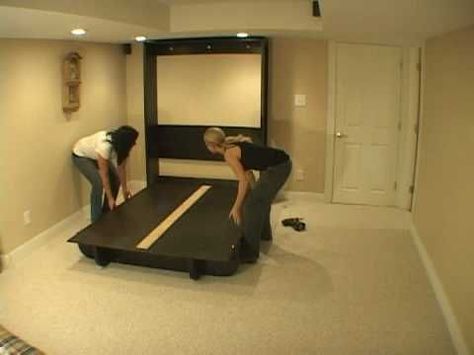 Lori Bed, Bed Shelving, Lori Walls, Loading Video, Bed Mechanism, Horizontal Murphy Bed, Murphy Bed Ikea, Modern Murphy Beds, Wall Beds