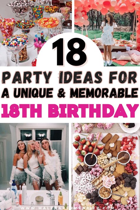 18th birthday party ideas 18th Birthday Party Foods, Backyard 18th Birthday Party, Unique 18th Birthday Party Ideas, 18th Girl Birthday Party Ideas, Outdoor Picnic Party Ideas, 18th Birthday Party Ideas Winter, 18th Birthday Party Ideas Activities, 18th Birthday Themes, 18th Birthday Party Ideas At Home