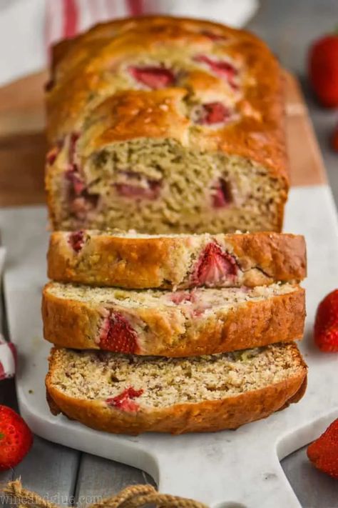 Strawberry Banana Bread is the easy quick bread recipe that you are looking for! It comes together fast and is the perfect combination of strawberry and banana. Easy Quick Bread, Strawberry Banana Bread, Strawberry And Banana, Quick Bread Recipes Easy, Quick Bread Recipe, Quick Bread Recipes, Strawberry Banana, Quick Bread, Bread Recipe