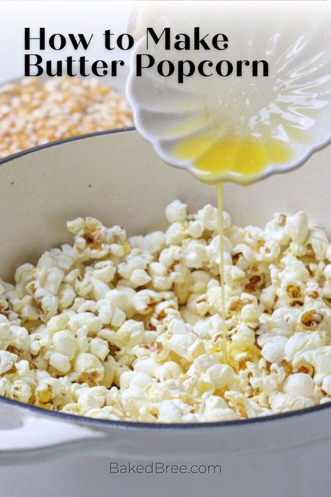 Turn your movie night into a blockbuster with this irresistible Buttered Popcorn Recipe! Elevate the classic snack experience with the perfect blend of buttery goodness. Movie Theater Butter Recipe, Movie Theater Popcorn Butter, Cooking Popcorn, Inexpensive Snacks, Baked Bree Recipe, Diy Butter, Buttered Popcorn, Homemade Popcorn, Best Popcorn