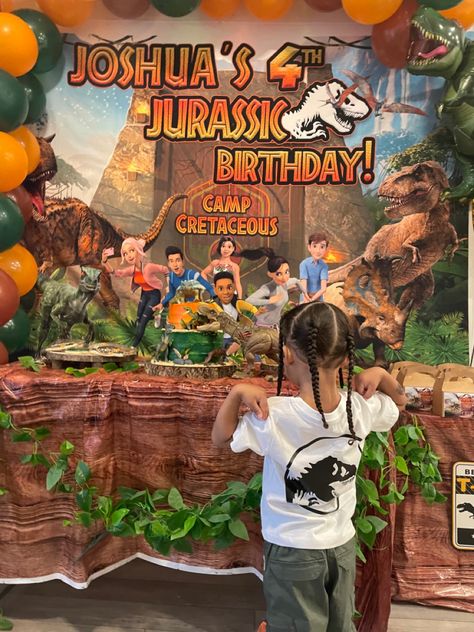 Camp Cretaceous Birthday Party, Camp Cretaceous Party, Jurassic Birthday, Dinosaur Themed Birthday Party, Camp Cretaceous, Ancient Animals, Lego Party, Dino Party, Dinosaur Birthday Party