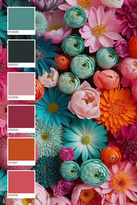 🌈 Stunning Colour Palette Inspiration 🎨✨  Looking for the perfect colour combo for your next design project? Check out this vibrant palette that will make your work pop! From bold blues to warm oranges, this mix is perfect for branding, graphic design, home décor , and more! 🎨💫   #ColorPalette #DesignInspiration #ColorTrends #InteriorDesign #Branding #GraphicDesign #ColorCombination #PaletteInspiration #DesignGoals #Canva Color Combinations For Coloring Books, Color Combo Inspiration, Mother Color Palette, Art Color Palette Colour Schemes, Clashing Colour Palette, 4 Color Combinations Colour Palettes, Color Combinations For Art, Color Palette Ideas Colour Schemes, Color Palette Valentines Day