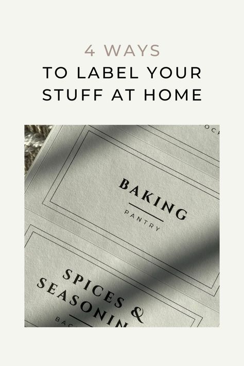 You don’t necessarily NEED labels, but they can change your life by keeping organization manageable. Depending on your budget, aesthetic and desire for flexibility, here are our 4 favourite ways to label your stuff: How To Print Labels, Budget Aesthetic, Black Gift Tags, Print Labels, Avery Labels, Clear Container, Chalk Markers, Organizing Tips, Spice Jars