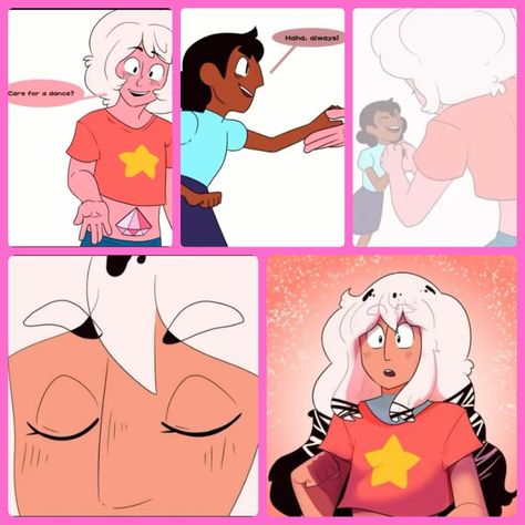 2/4, Pink Diamond AU, Steven Universe Au💖 Steven Universe Pink Diamond Au, Pink Diamond Steven Au, Steven And Pink Diamond, Pink Diamond Steven Universe, Steven Universe Diamond, Teen Titans Fanart, Steven Universe Au, Steven Universe Drawing, Steven Universe Comic