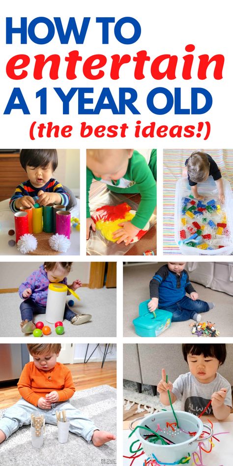 Home Activities For One Year Old, 1 Year Activity, One Year Old Projects, Craft Ideas For One Year Olds, 1 Year Play Ideas, Activity For One Year Old Baby, Sensory Activities For Babies 1 Year, Activities To Do With A One Year Old, Activities With One Year Old