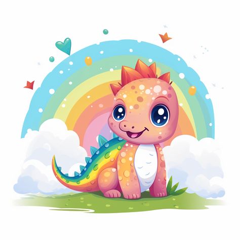 Kawaii Dinosaur Wallpaper, Rawr Dinosaur Cute, Rainbow Dinosaur, Cute Dianousor Cartoon, Dinosaur Sublimation Designs, Dinosaur Printables, Baby Dino, Dinosaur Background, Easter Images