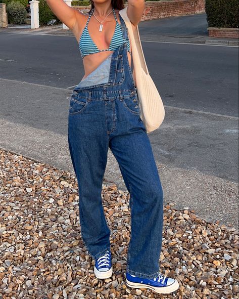 Dungarees Outfit Summer, Outfits Black Men, Summer Outfits Alt, Summer Outfits Aesthetic Vintage, Summer Outfits Amazon, Outfit Ideas With Jordans, Amazon Summer Outfits, Overall Fits, Athletic Summer Outfits