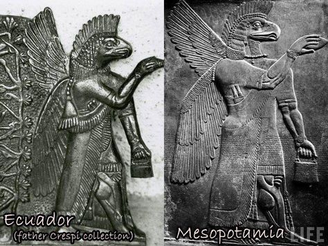 Amazing similarities!! Ecuador & Iraq! Alien Theories, Ancient Astronaut, Aliens And Ufos, Mystery Of History, Ancient Mysteries, Art Antique, Ancient Aliens, Mesopotamia, Ancient Artifacts