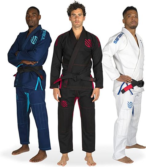 Sanabul Essential BJJ Gi for Men | Brazilian Jiu Jitsu Gi | Lightweight Preshrunk Fabric | Superior Sizing Guide Gilbert Burns, Jiu Jitsu Brazilian, Sean O Malley, Blue Belt Jiu Jitsu, Brazilian Jiu Jitsu Belts, Judo Gi, Michael Bisping, Bjj Black Belt, Jiu Jitsu Rash Guards