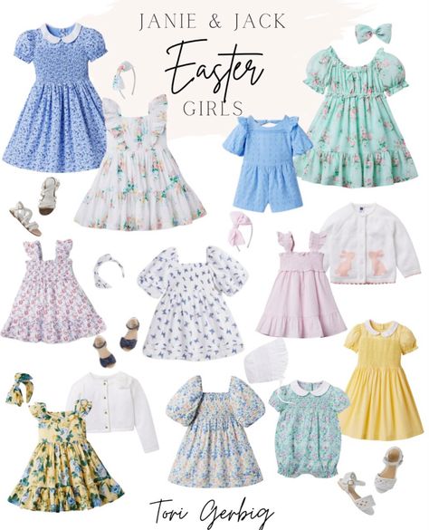 Easter Dresses For Girls Children, Easter Family Outfits, Family Easter Outfits, Family Holiday Outfits, Easter Sunday Outfit, Kids Easter Outfits, Easter Book, Pink Picnic, Easter Dresses For Toddlers