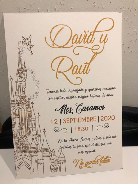 Invitacion Boda Disney Themed Wedding Invitations, Bollywood Party Decorations, Princess Wedding Invitations, Disney Invitation, Invitation Disney, Disney Wedding Invitations, Fairytale Wedding Invitations, Disney Princess Wedding, Disney World Wedding