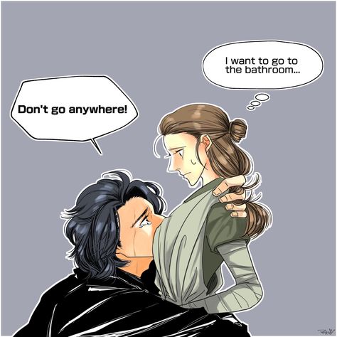 Star Wars Couples, Reylo Fanart, Kylo Rey, Ren Star Wars, Kylo Ren And Rey, Star Wars Love, Star Wars Jokes, Star Wars Drawings, Rey Star Wars