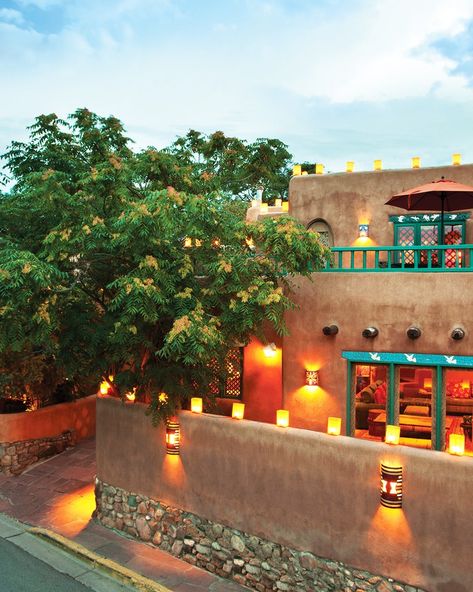 Inn of the Five Graces, Santa Fe, New Mexico, United States - Hotel Review - Condé Nast Traveler Santa Fe New Mexico, Santa Fe Style Decor, Pueblo House, New Mexico Road Trip, Eco House Design, Hotel Inn, New Mexico Homes, Santa Fe Style, Tennessee Vacation