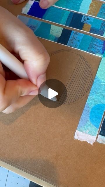 Rosi Tonaco on Instagram: "Paper weaving with hand made paper. 💙 #collageart #paperweaving #abstractart" Torn Paper Art, Weaving Paper, Stitching On Paper, Wall Painting Decor, Paper Weaving, Weaving Projects, March 25, Kids Diy, Weaving Art