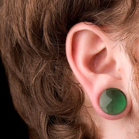 GLASS EAR PLUG JEWELRY These lightweight and durable glass plugs are perfect for anyone with stretched ears.  The slight flare of the plugs makes sure they will stay in place but are easy to get in and out.  The faceted face of the plugs gives them an amazing look that is sure to impress. Each sold separately Glass Plugs Stretched Ears, Plug Jewelry, Glass Ear Plugs, Gauges Jewelry, Gauge Plugs, Plugs And Tunnels, Ear Gauge, Ear Gauges Plugs, Wink Wink