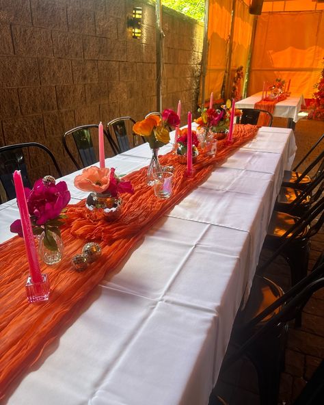 It was love at first Spritz 🥂🍾🍊 Over the weekend we showed our beautiful friend @melb015 👰🏻 We designed everything from the flower displays to the table setup, & centerpieces, the dessert displays and balloons with the backdrops of course! 🎈 We love the bright colors and how fun this set up was! Thank you for allowing us to bring your vision to life @melb015 💕💕 Book your bridal shower with us today! 💕 📸 @biacco_ Spritz Bridal Shower Theme, Love At First Spritz, Bridal Shower Table, Flower Displays, Bridal Shower Tables, Dessert Display, Table Set Up, Flower Display, Table Setup