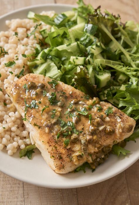 This Air Fryer Halibut is the perfect weeknight dinner. It comes together in 15 minutes and has the most delicious sauce you are going to want on everything. Weeknight Dinner, 15 Minutes, Air Fryer, Seafood, Sauce