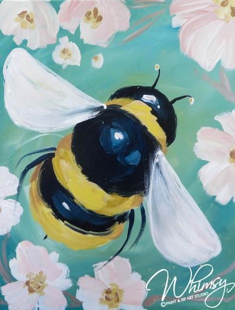 Easy Animal Painting Ideas On Canvas, Spring Art Inspiration, Spring Sip And Paint Ideas, May Painting Ideas, Whimsical Acrylic Paintings, Spring Paintings Easy, Whimsical Acrylic Painting Ideas, April Painting Ideas, Easy Animal Paintings For Beginners