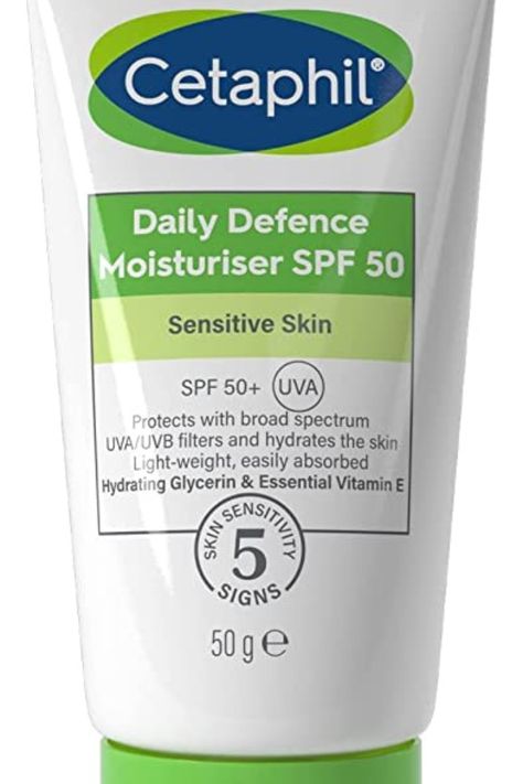 2-IN-1 MOISTURISER FOR ALL SKIN TYPES: hydrates whilst providing very high, broad-spectrum UVA/UVB protection and SPF 50; suitable for women and men
LIGHT-WEIGHT, EASILY-ABSORBED: helps skin maintain its natural protective barrier; Suitable for all skin types for use daily Cetaphil Sunscreen, Spf Face Moisturizer, Moisturizing Face Cream, Sensitive Skin Care, Dermatologist Recommended, Day Cream, Moisturizer With Spf, Skin Care Moisturizer, Night Creams