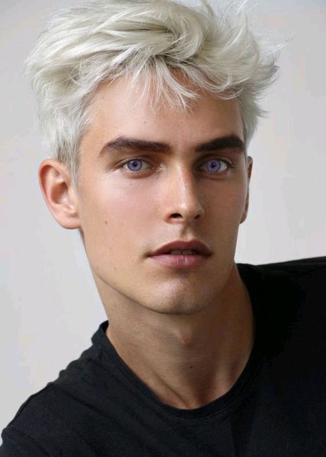 Daicon Lane from Twilight: His Winter Flower Platinum Blonde Hair Male, Natural Platinum Blonde Hair, Natural Platinum Blonde, Male Eyebrows, Blonde Hair Male, Otto Seppalainen, White Hair Men, Men Blonde Hair, White Blonde Hair