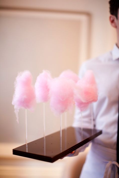 pink bridal shower cotton candy Cotton Candy Wedding, Pink Foods, Pink Bridal Shower, Candy Floss, Book Party, Pink Bridal, Pink Cotton Candy, Wedding Candy, Karas Party Ideas