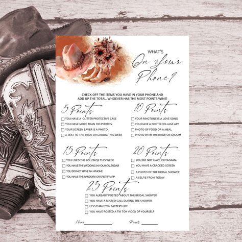 Rodeo Games, Last Rodeo, Garden Grove, Bridal Shower Game, Games And Activities, Cowgirl Western, Bachelorette Parties, Adult Games, Stock Paper