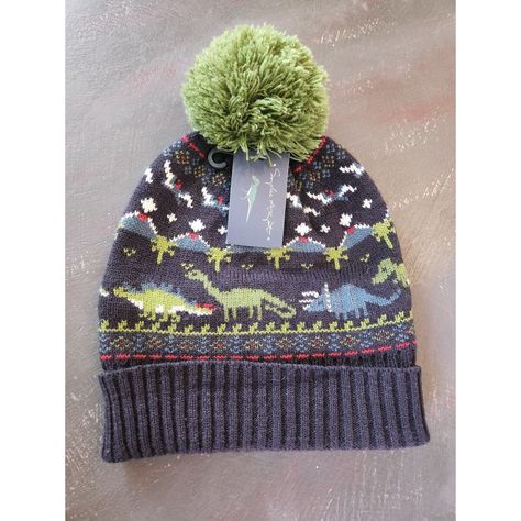 New With Tags Kids Blue Green Pom Beanie Dinosaur Sophie Allport Giftable Get Ready For Winter With This Adorable Boys' Beanie From Sophie Allport! Featuring A Fun Dinosaur Design In Blue And Green, This Hat Is Perfect For Casual Occasions. Made From Lightweight Acrylic Knit With A Breathable Lining, It's Both Stylish And Comfortable. One Size Fits All, Making It A Great Gift For Any Child. Whether They're A Fan Of The Home Alone Movie Or Just Love Dinosaurs, This Beanie Is Sure To Be A Hit. So Original Pikachu, Pikachu Cap, Home Alone Movie, Reindeer Hat, Boys Beanie, Happy Hat, Sophie Allport, Crochet Kids Hats, Kids Beanies