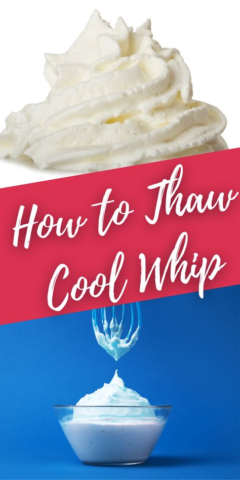 Knowing how to thaw Cool Whip properly is key to achieving that light and fluffy texture we all love. Whip Recipes, Pudding Frosting, Cool Whip Frosting, Quick Treats, Whipped Frosting, Kitchen Help, Ambrosia Salad, Fluffy Texture, Dessert Toppings