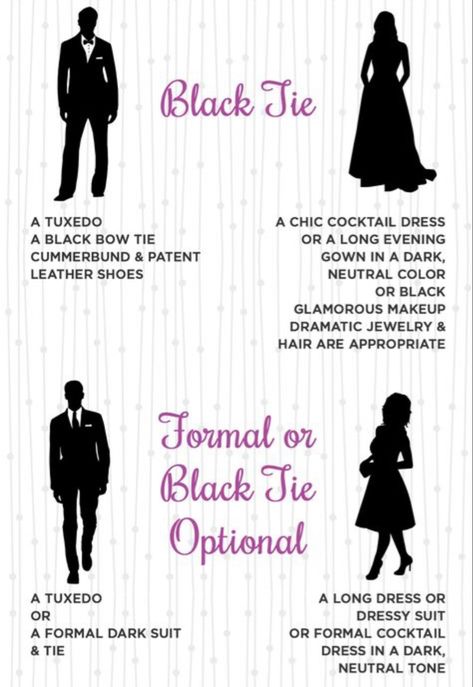 Black Tie Optional Attire, Black Tie Wedding Guest Attire, Hollywood Sweet 16, Black Tie Dress Code, Black Tie Optional, Black Tie Attire, Chic Cocktail Dress, Dark Suit, Black Tie Party