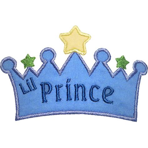 Prince Crown Applique Design Crown Applique, Castle Fairytale, Retro Quilt, Son's Birthday, Prince Crown, Halloween Scrapbook, Easy Face Mask Diy, Mask Diy, Easy Face Masks