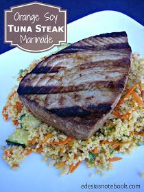 Ahi Tuna Marinade, Fresh Tuna Steak Recipes, Tuna Steak Marinade, Notebook Recipes, Tuna Marinade, Ahi Tuna Steak Recipe, Skirt Steak Marinade, Marinade Flank Steak, Grilled Tuna Steaks