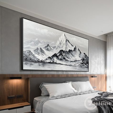 Large Mountain painting Texture Arylic painting Black Mountain Frame Wall Art Black White Palette Knife Canvas Painting Aesthetic wall Decor $236.0 #LargeWallArt #SceneryPainting #MountainPainting #LandscapePainting #FramedPainting #MountainWallArt #LargeArt #TextureMountainArt #LargeWallPicture #TexturePainting #AcrylicPainting #BlackWhitePainting #CanvasWallArt Black White Palette, Mountain Frame, Canvas Painting Aesthetic, Large Wall Pictures, Wall Art Textured, Aesthetic Wall Decor, Canvas Art Decor, Painting Texture, Mountain Painting