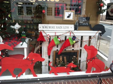 Pet Store Window Dog Window Display, Pet Store Window Display, Pet Shop Window Display, Pet Store Display, Window Display Ideas, Pet Store Design, Pet Store Ideas, Dog Window, Dog Grooming Shop