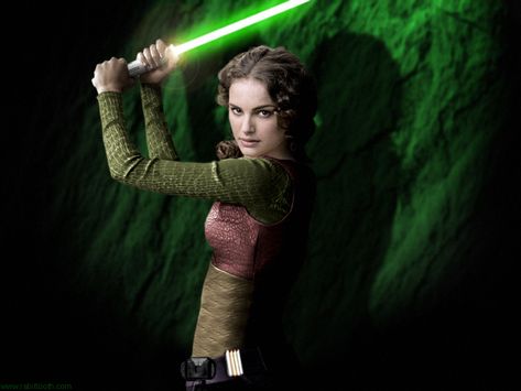 Natalie Portman with lightsaber Couples Dynamics, Female Jedi, Star Wars Padme Amidala, Padmé Amidala, Queen Amidala, Star Wars Padme, Anakin And Padme, Padme Amidala, Jedi Knight