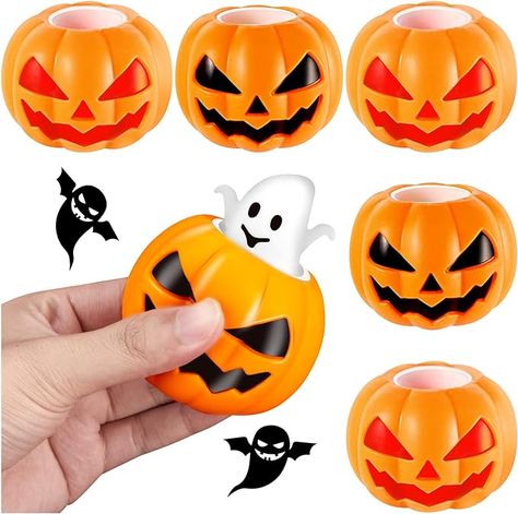 Amazon.com: 6PCS Pumpkin Head Stress Ball, Cute Decompression Ghost Relieve Stress Fidget Toys, Squeeze Sensory Toys for Halloween, Office, Party (Red,Black) : Toys & Games Halloween Office Party, Halloween Party Decor Diy, Halloween Office, Pumpkin Cups, Kids Favors, Slime And Squishy, Halloween Party Supplies, Pumpkin Head, Unique Halloween