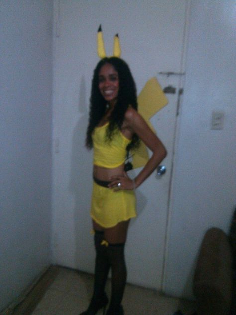 Pikachu Halloween Costume Women, Pikachu Cosplay, Pikachu Womens Costume, Pikachu Makeup, Pikachu Dress, Women’s Pikachu Costume, Cosplay Makeup, Two Piece Skirt, Skirt Set