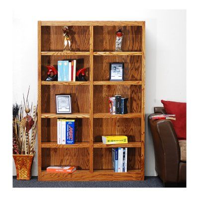 A. Joffe 10-Shelf Double Wide Bookcase, Select Color Wide Bookcase, Veneer Panels, Oak Bookcase, Cube Bookcase, Open Bookcase, Shelf Bookcase, Etagere Bookcase, Wood Bookcase, Wood Molding