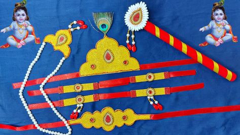 DIY craft Ornaments for krishna Jayanthi Mala For God, Krishna Jayanthi, Ornaments For Kids, Diy Ornaments, You Tube, Lord Krishna, Handmade Ornaments, Hello Friend, Ornaments Diy