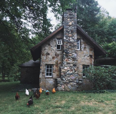 English Tutor, Cute Cottages, Stone Cottages, Cottage Cabin, Cottage In The Woods, 다크 판타지, Dream Cottage, Stone Cottage, Cabin In The Woods