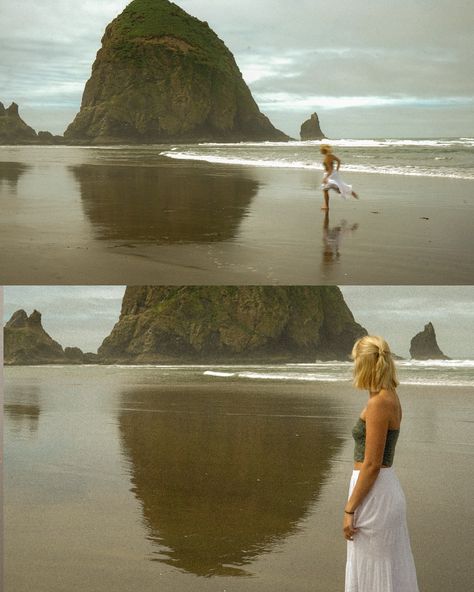 finally posting part 1 of my pics from our roadtrip to Oregon and Washington, Canon Beach looked so much like Little Women I almost cried • • • @kendallp.miller Oregon Coast Photoshoot, Coast Photoshoot, Canon Beach, Photography Shoot, Little Women, My Pics, June 15, Oregon Coast, Beach Look