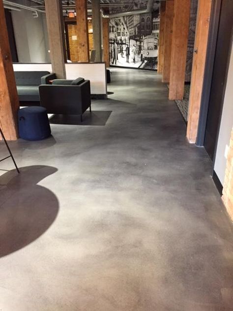 Choosing Decorative Concrete Products for your project Waxed Concrete Floor, Polished Concrete Basement, Grey Concrete Floor, Concrete Basement Walls, Concrete Basement Floors, Cement House, Decorative Concrete Floors, Concrete Basement, Khan Market