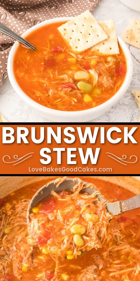 Brunswick Stew Recipe Easy, Chicken Brunswick Stew Recipe, Rotini Casserole, Best Brunswick Stew Recipe, Baked Rotini, Brunswick Stew Recipe, Stew Recipes Crockpot, Easy Skillet Dinner, Best Easy Dinner Recipes